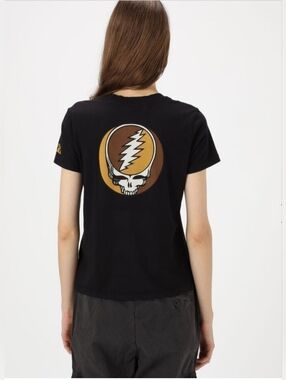 James Perse Los Angeles Grateful Dead Graphic Tee Black Made in USA Size 0